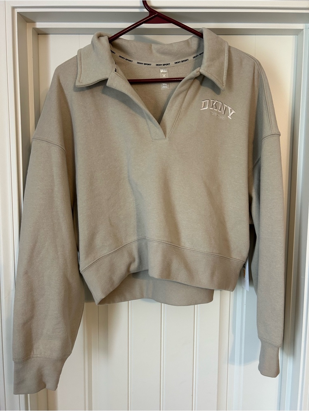 DKNY Sport Beige Crewneck Sweatshirt